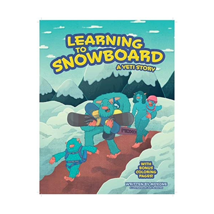 LEARNING TO SNOWBOARD BOOK - A YETI STORY - (ENGLISH)