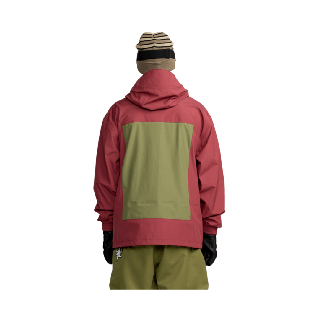 VOLCOM - ARTHUR 3L JACKET - BURNT RED - 25/26