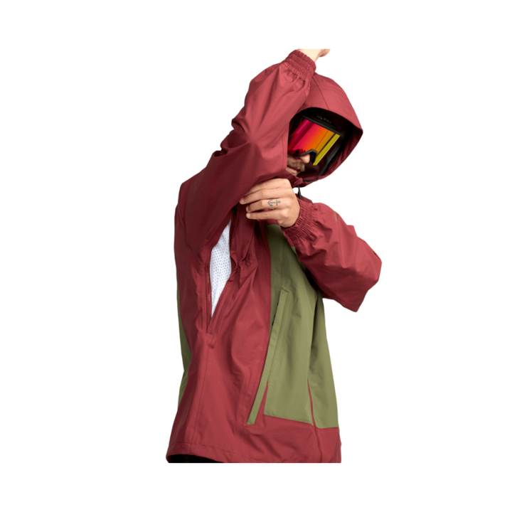 VOLCOM - ARTHUR 3L JACKET - BURNT RED - 25/26