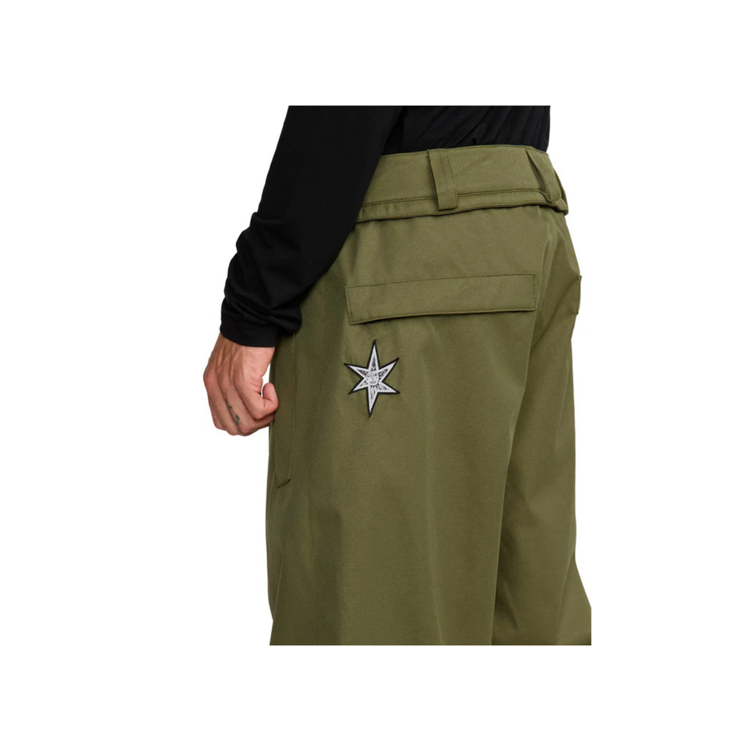 VOLCOM - ARTHUR 20K PANT - DARK OLIVE - 25/26