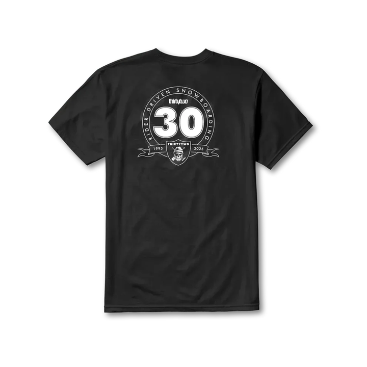 THIRTYTWO - 30YR TEE - BLACK -