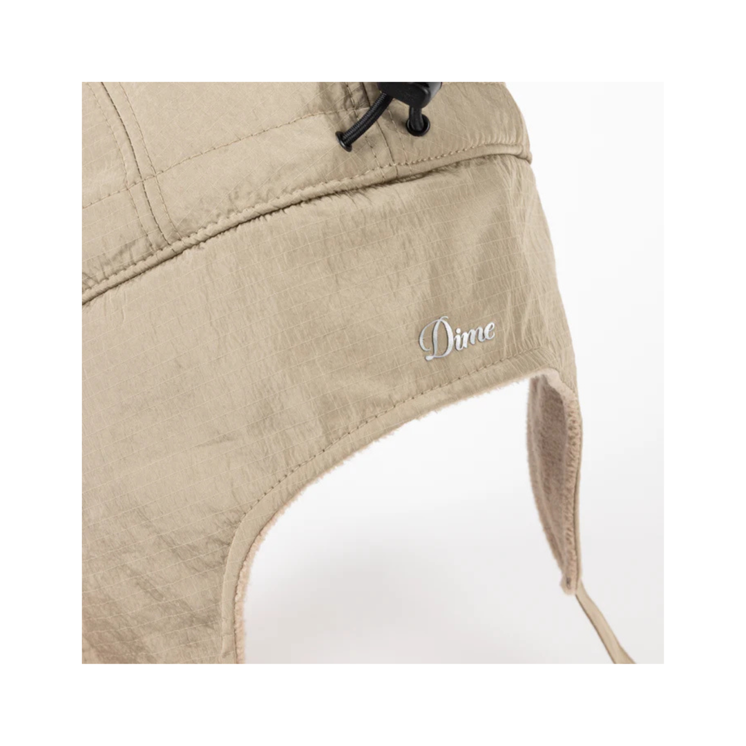 DIME - CURSIVE EARFLAP CAP - TAN - OS