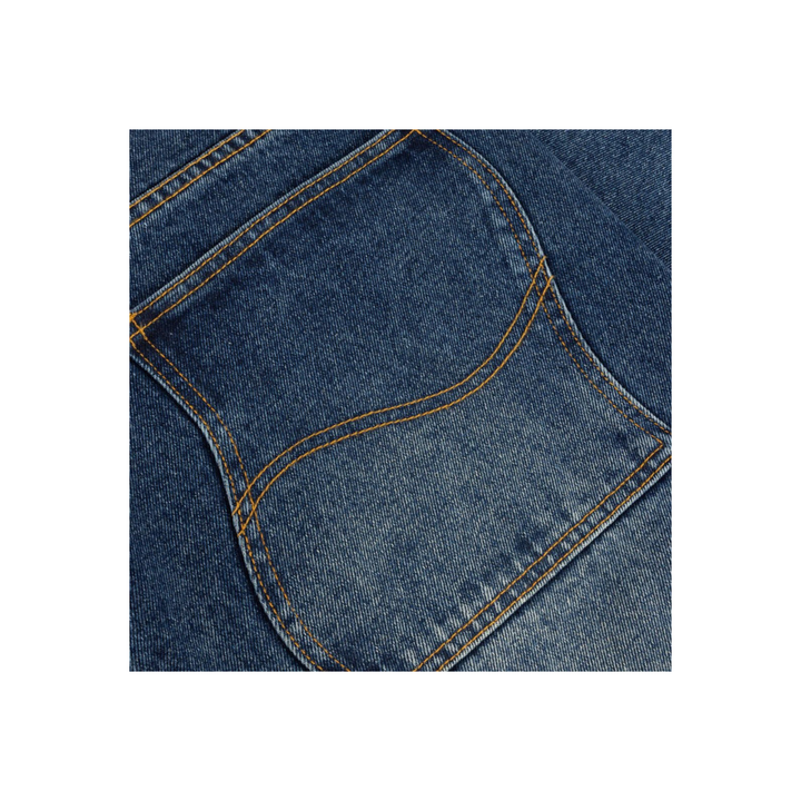 DIME - BAGGY DENIM PANTS - SANDBLASTED NIGHT INDIGO -