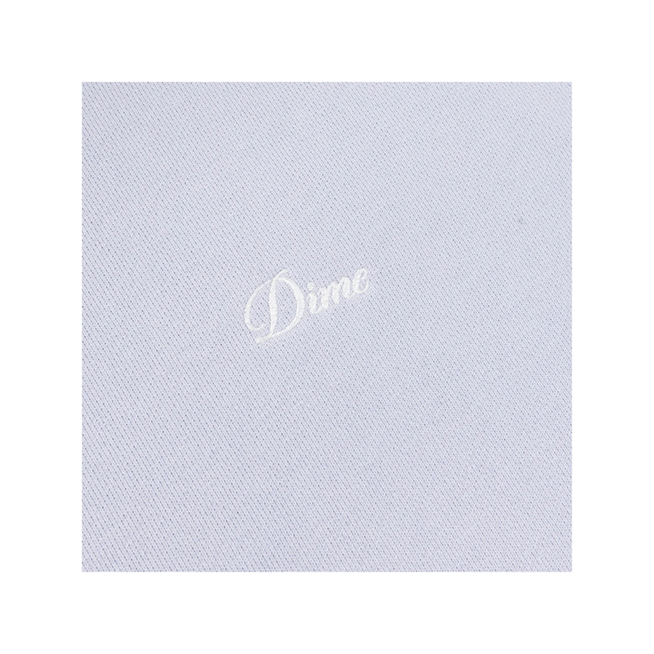 DIME - CURSIVE SMALL LOGO CREW NECK - GRAY LAVENDER -