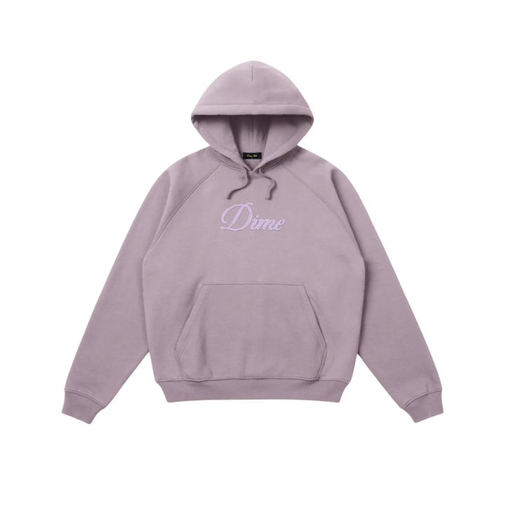DIME - CURSIVE HOODIE - PLUM GRAY -