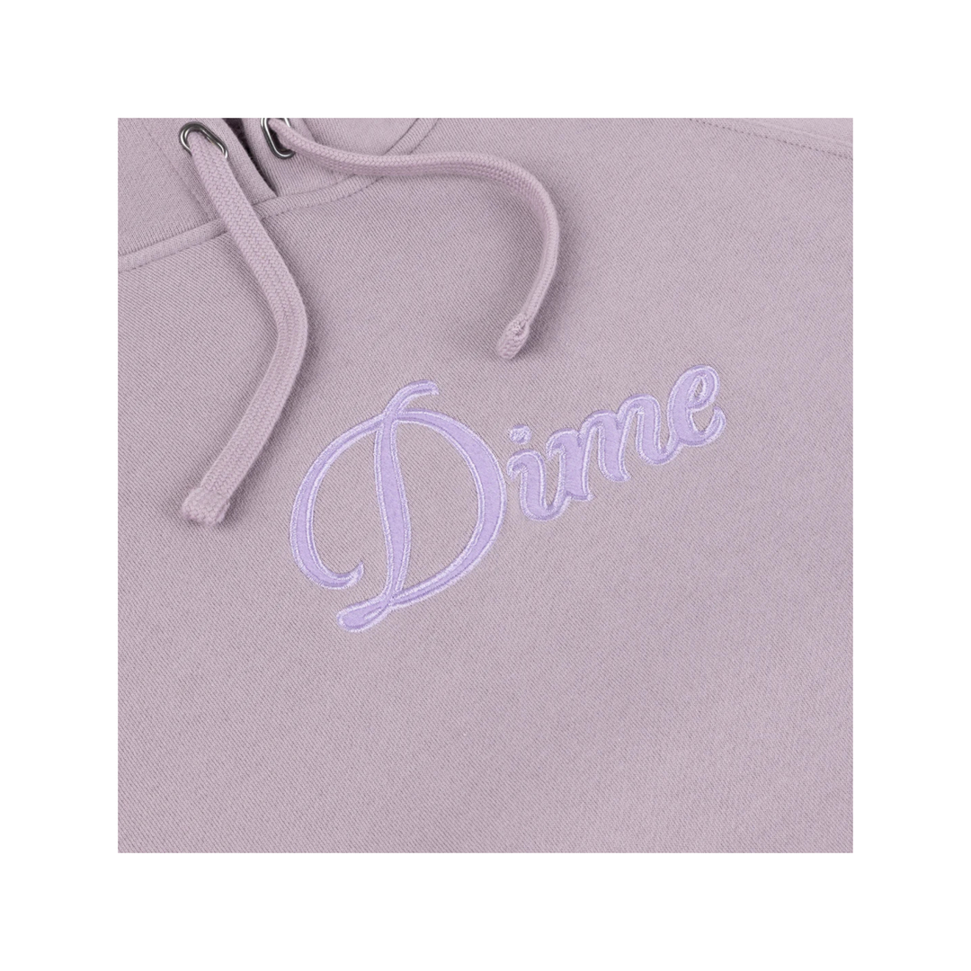DIME - CURSIVE HOODIE - PLUM GRAY -