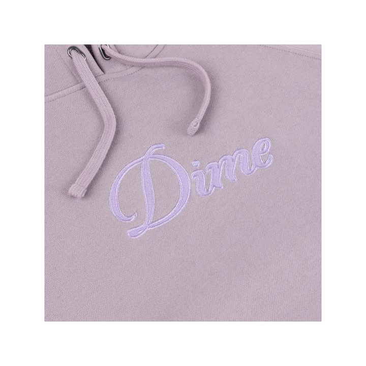 DIME - CURSIVE HOODIE - PLUM GRAY -