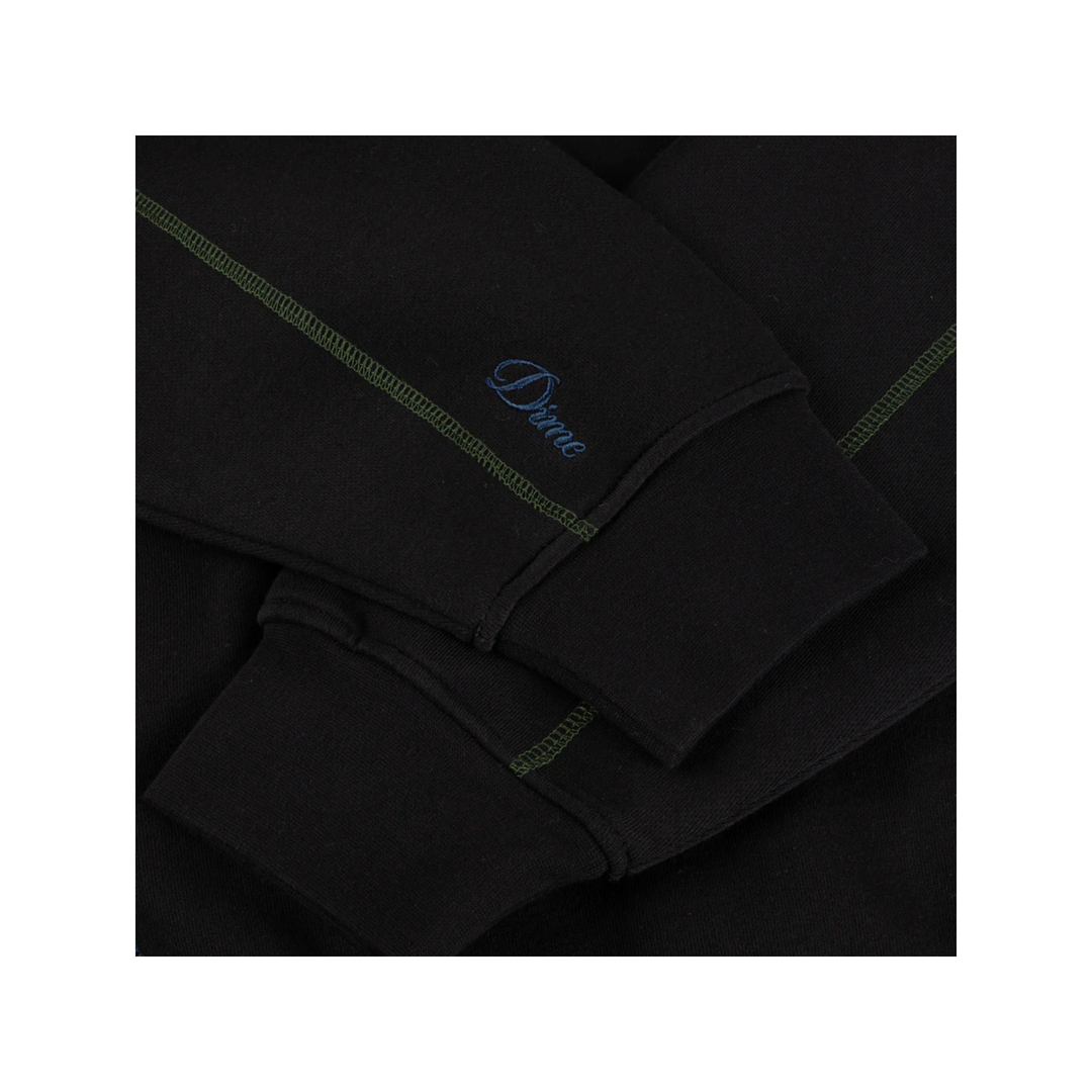 DIME - COURT ZIP HOODIE - BLACK MULTI -