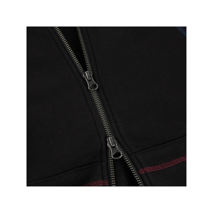 DIME - COURT ZIP HOODIE - BLACK MULTI -