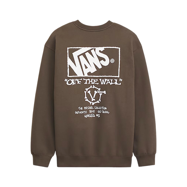 VANS - CIRCLE BONES FORMULA CREW - COAL BROWN -