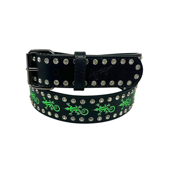 LOOSEY - GECKO RHINESTONE BELT - OS