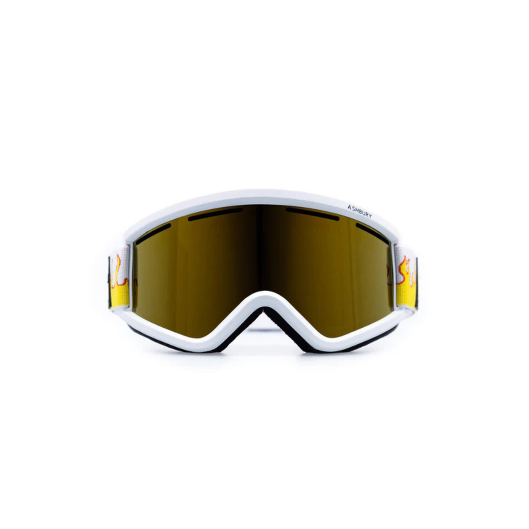 ASHBURY - BLACKBIRD WHITE FLAME - CHAMPAGNE GOLD MIRROR/ YELLOW SPARE -