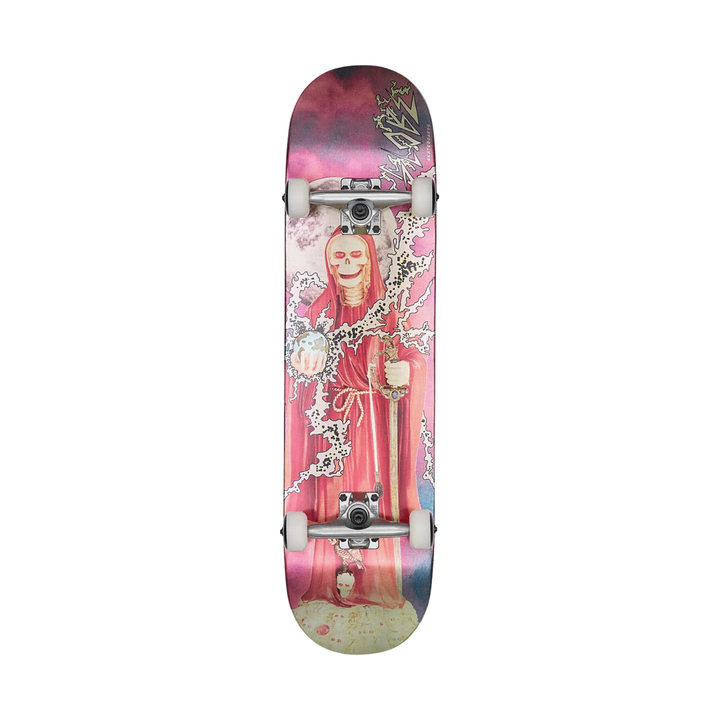 GLOBE - G1 DOWTOWN DOOM COMPLETE SKATEBOARD 8'' - SILVER/RED -