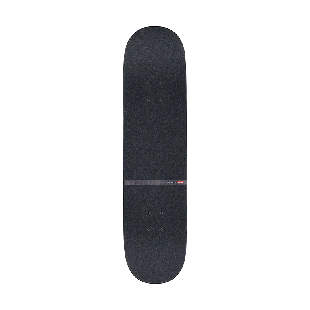 GLOBE - G1 DOWTOWN DOOM COMPLETE SKATEBOARD 8'' - SILVER/RED -