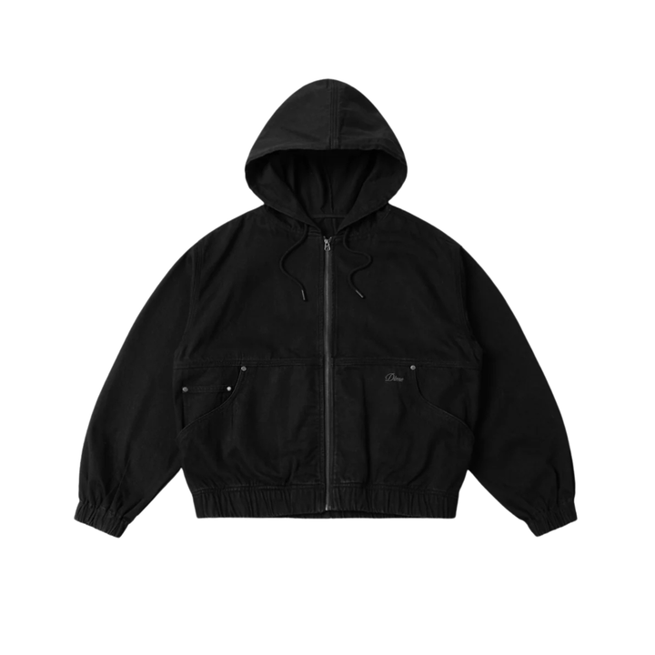 DIME - HOODED JACKET - BLACK -