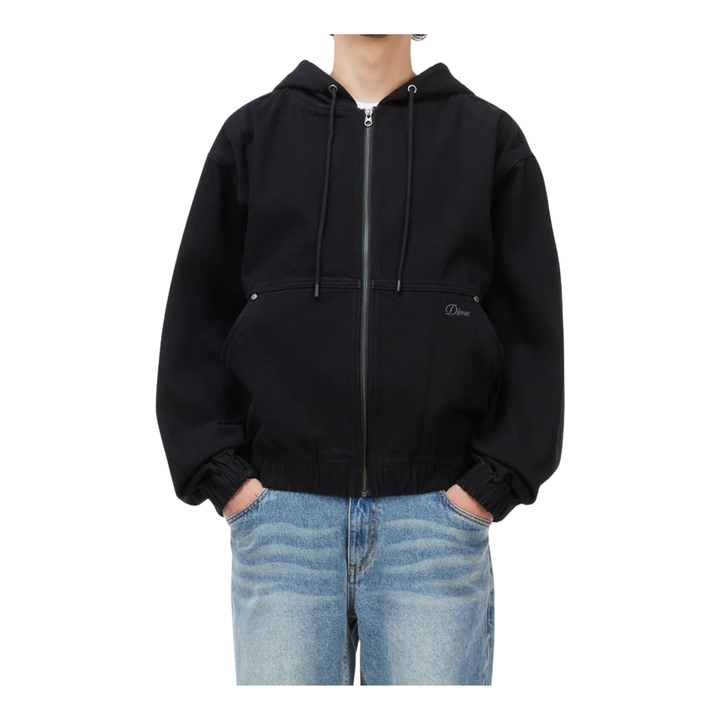 DIME - HOODED JACKET - BLACK -