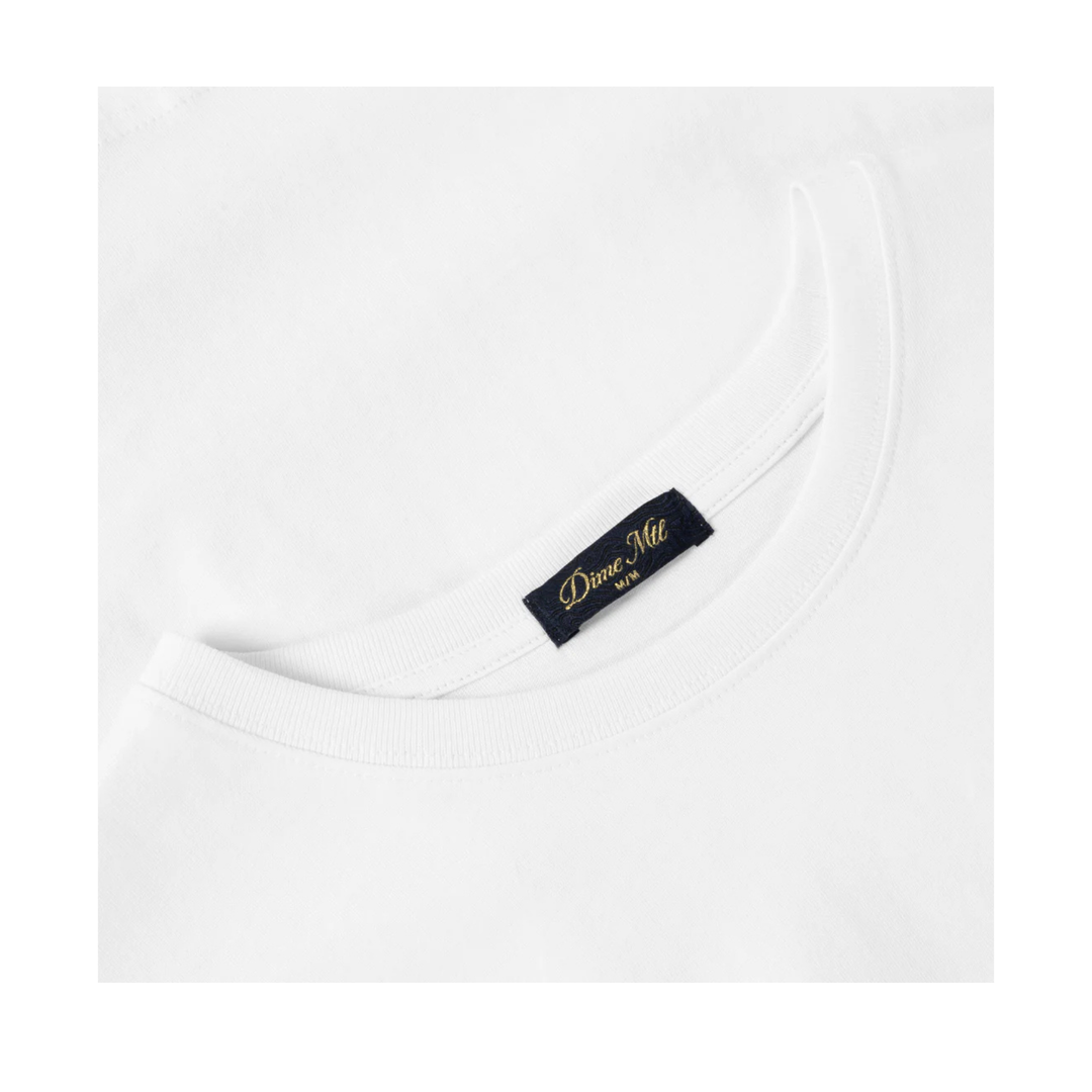 DIME - CLASSIC VEINS LS T-SHIRT - WHITE -