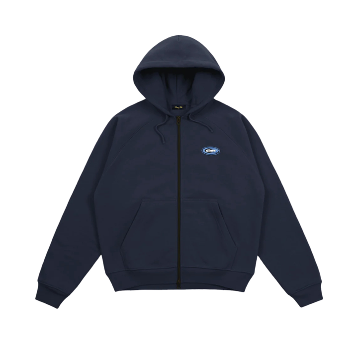 DIME - MARATHON ZIP HOODIE - NAVY -