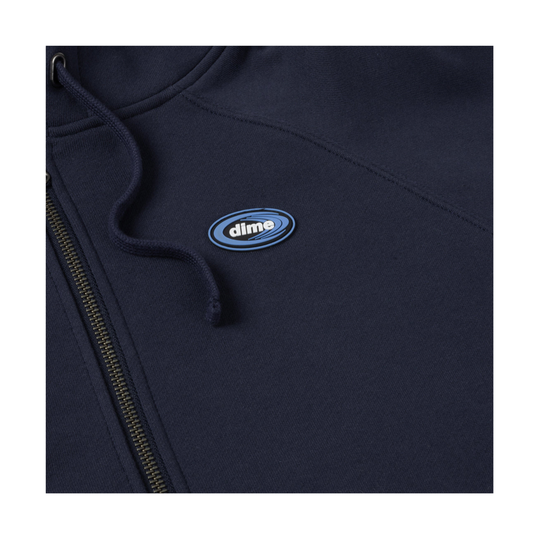 DIME - MARATHON ZIP HOODIE - NAVY -