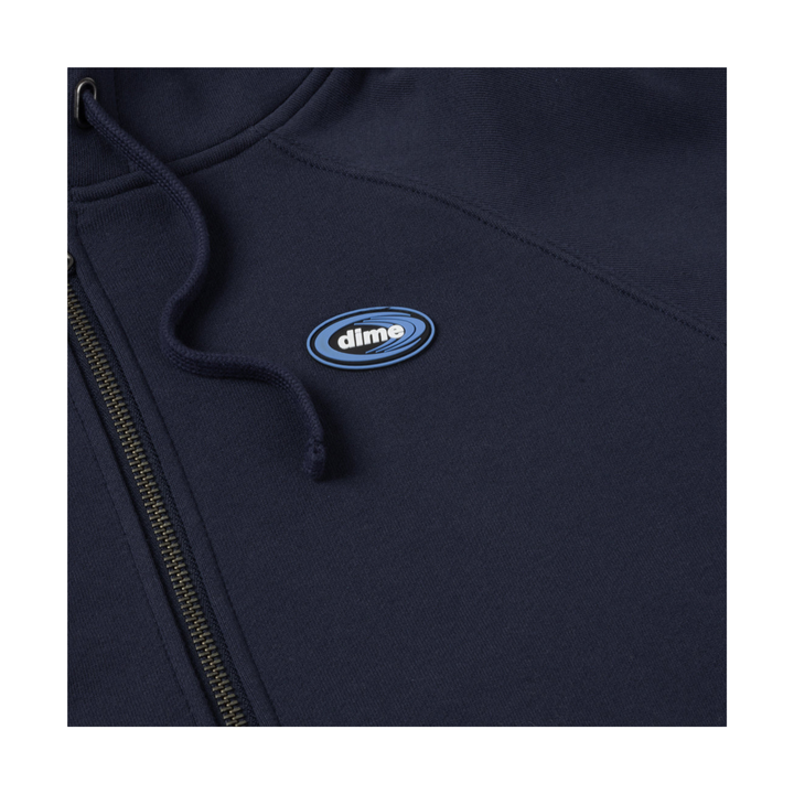 DIME - MARATHON ZIP HOODIE - NAVY -
