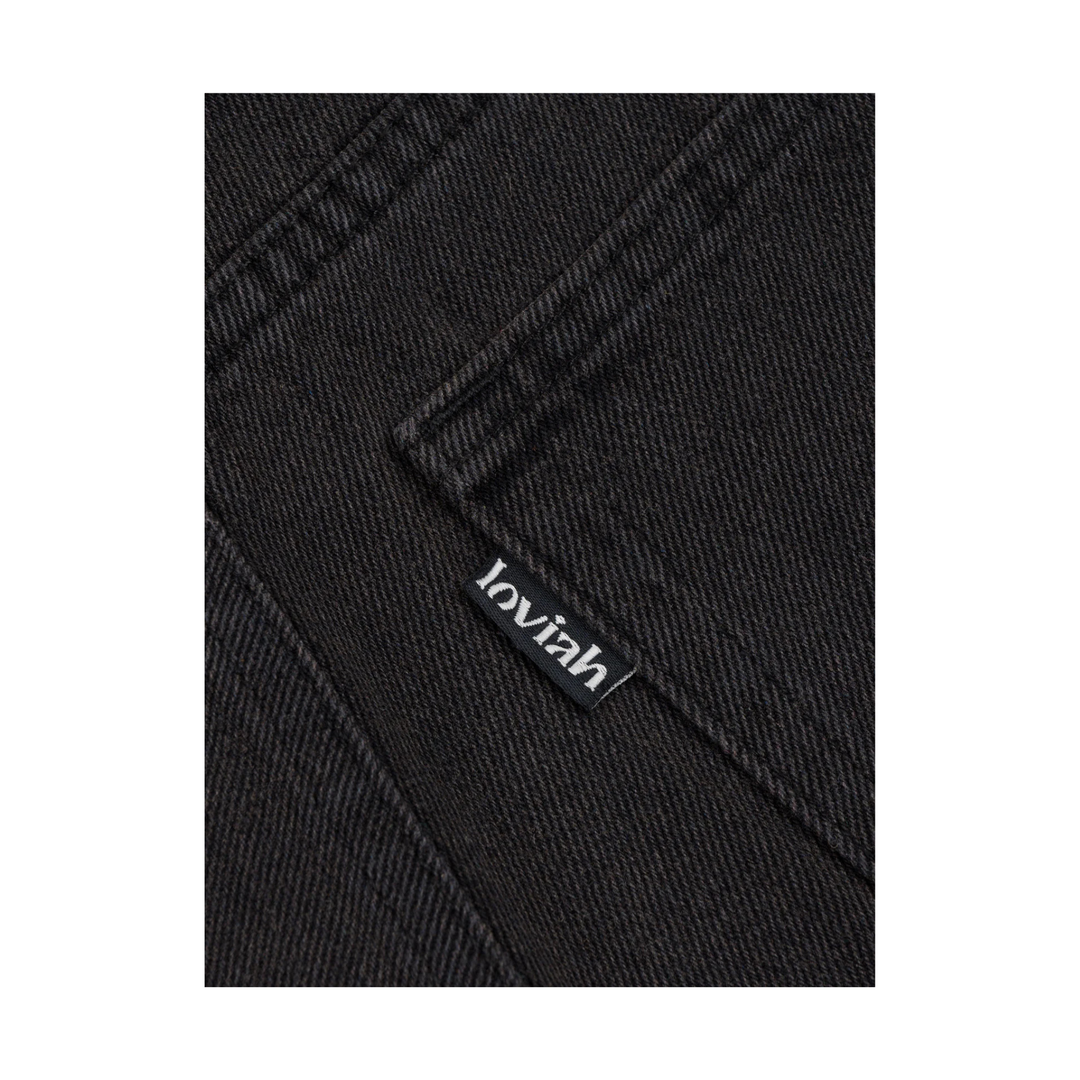 LOVIAH - JHORTS - BLACK WASH DENIM  -