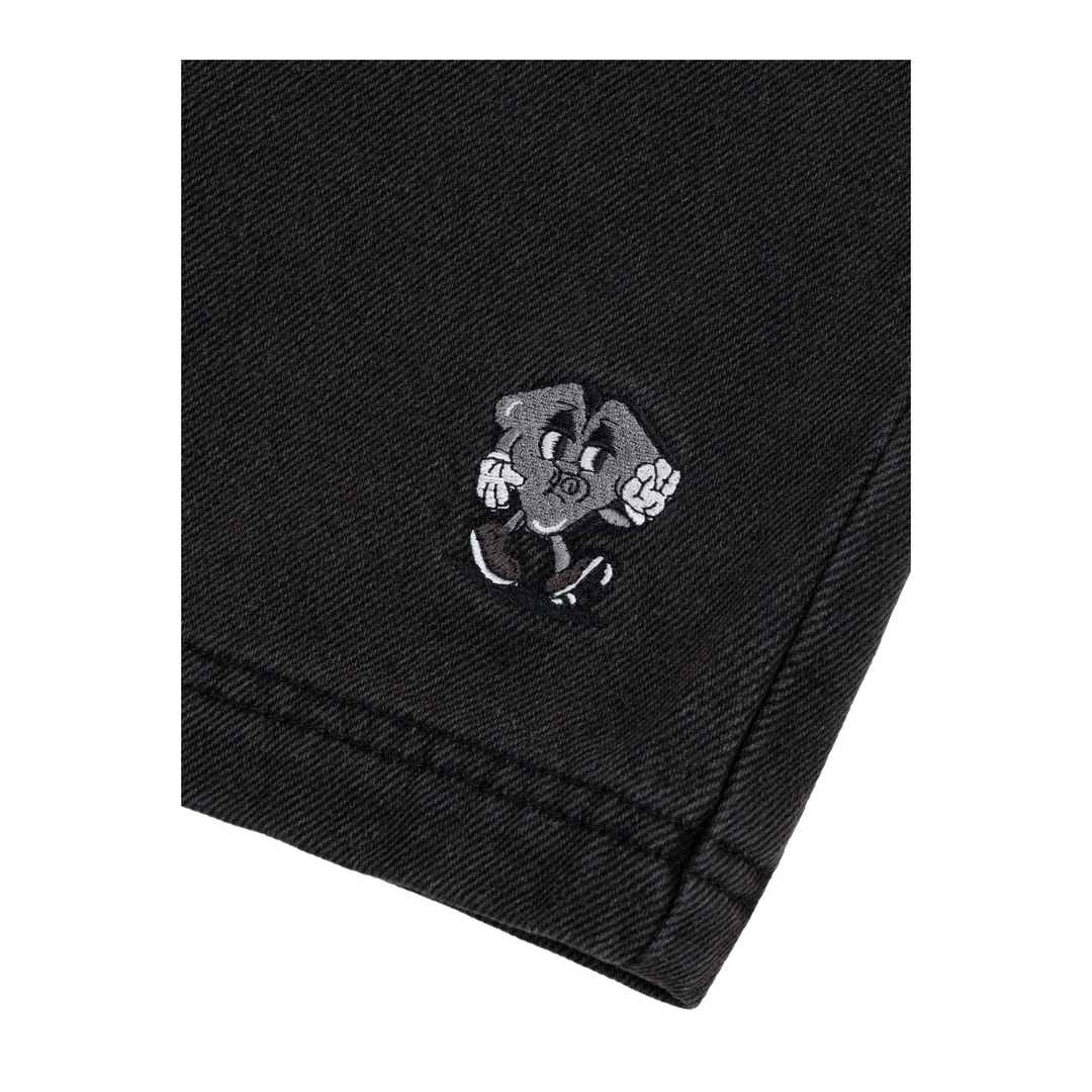 LOVIAH - JHORTS - BLACK WASH DENIM  -