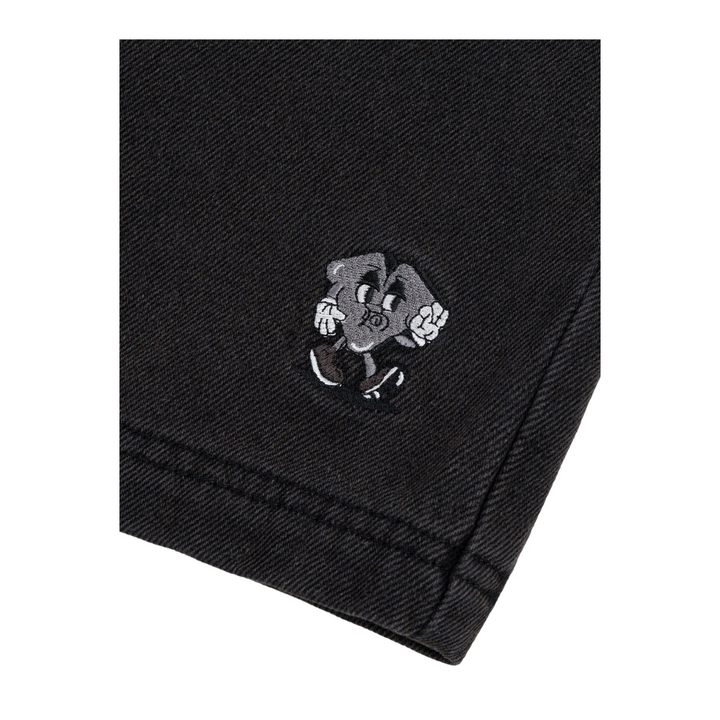 LOVIAH - JHORTS - BLACK WASH DENIM  -