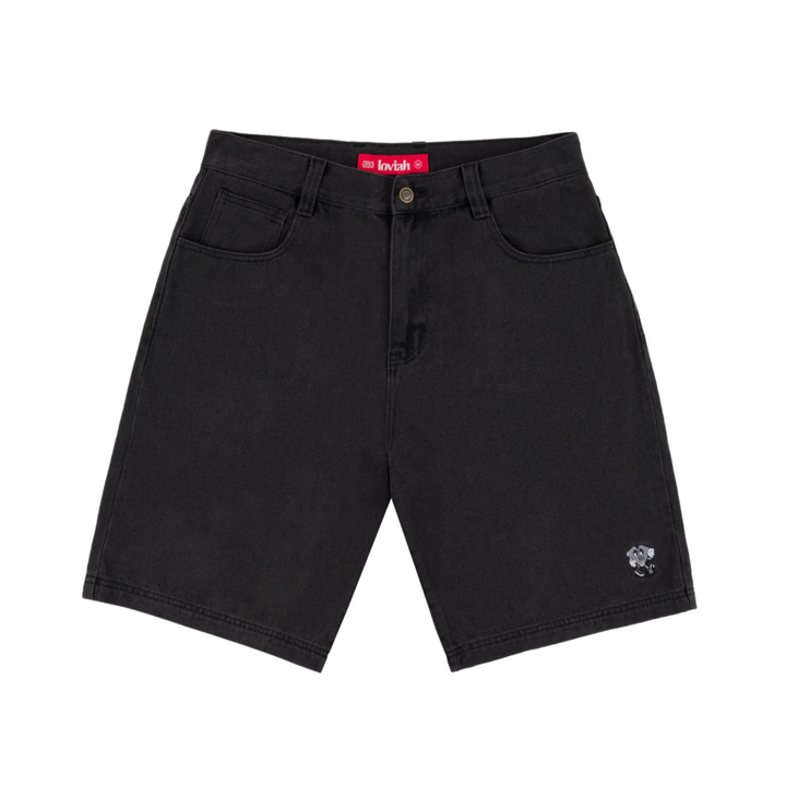 LOVIAH - JHORTS - BLACK WASH DENIM  -