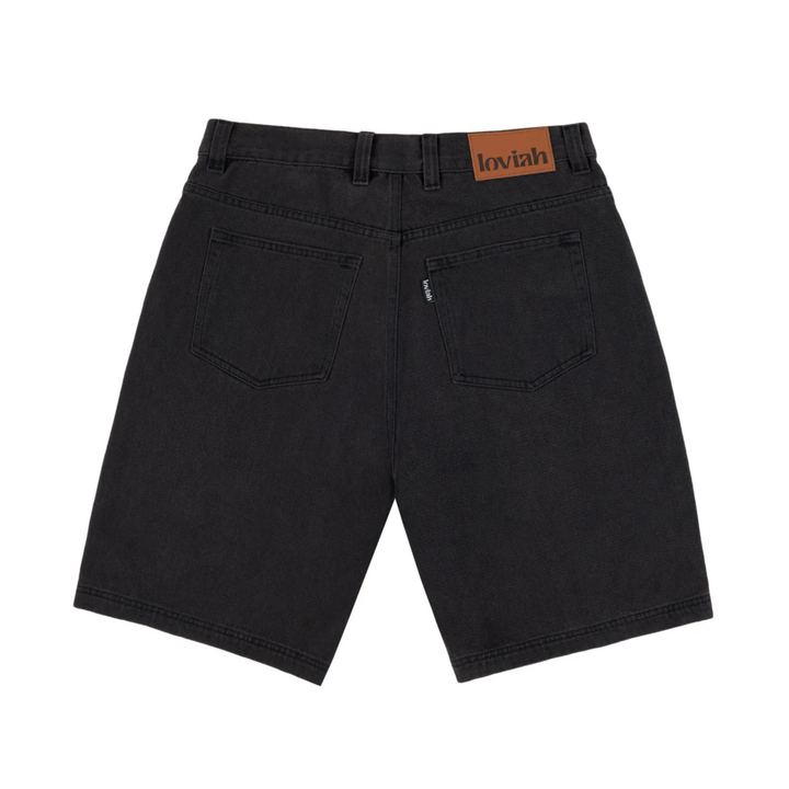 LOVIAH - JHORTS - BLACK WASH DENIM  -