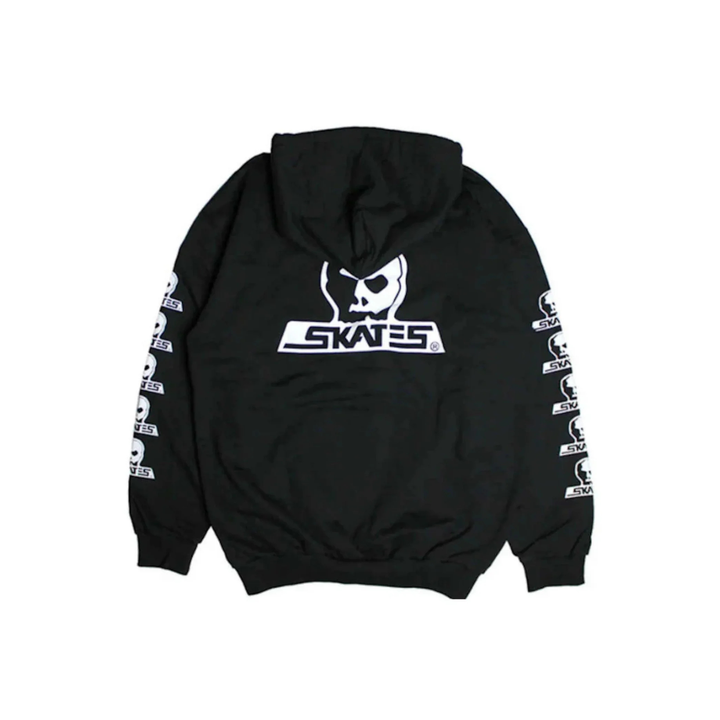 SKULL SKATES - SKULL HOOD SKULL LOGO - BLACK -