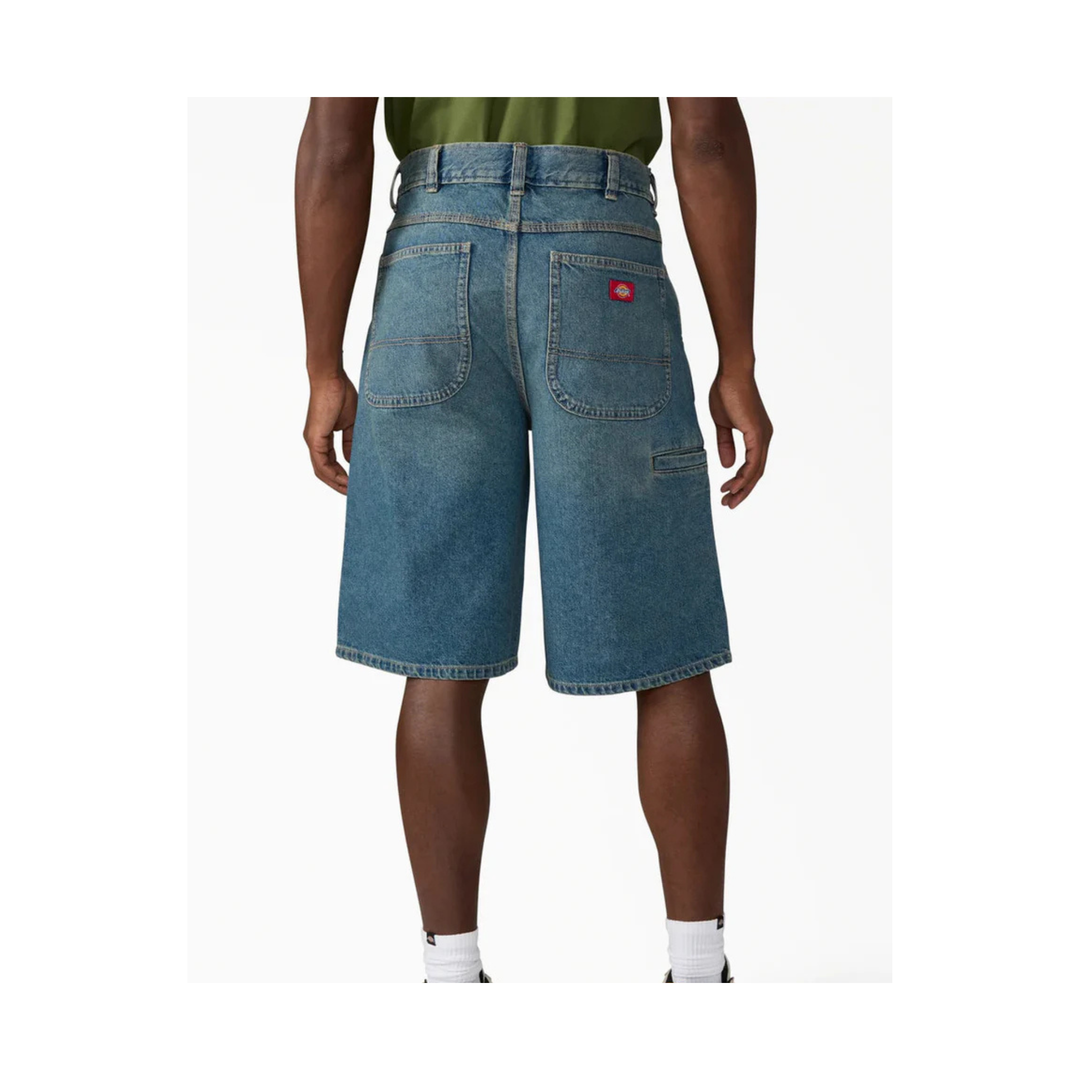 DICKIES - 958 13" LOOSE JEAN SHORT - KHAKI TINTED BLUE -
