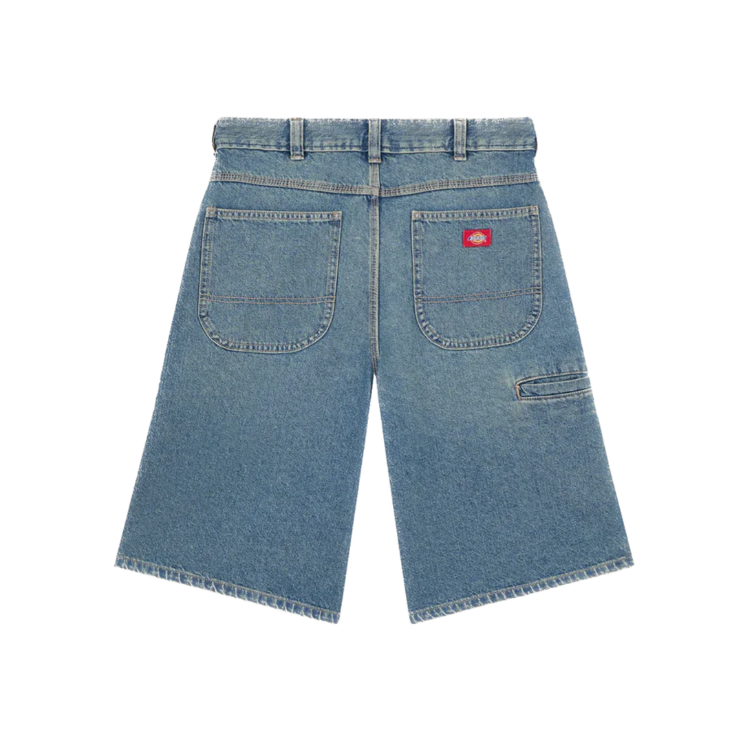 DICKIES - 958 13" LOOSE JEAN SHORT - KHAKI TINTED BLUE -