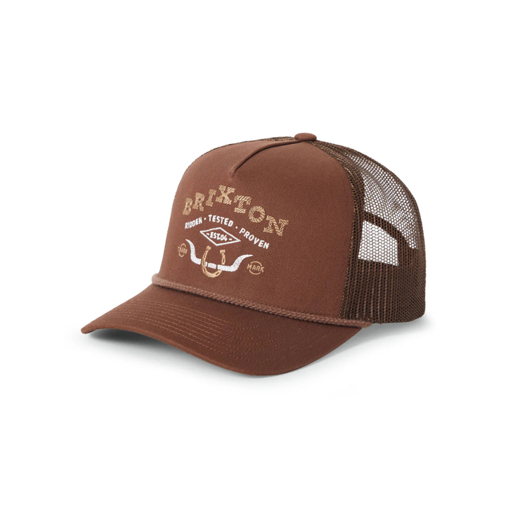 BRIXTON - BEEKMAN TRUCKER HAT - BROWN/BROWN -