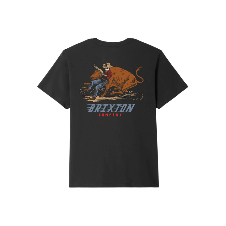 BRIXTON - BULLDOGGER S/S TEE - VINTAGE BLACK -