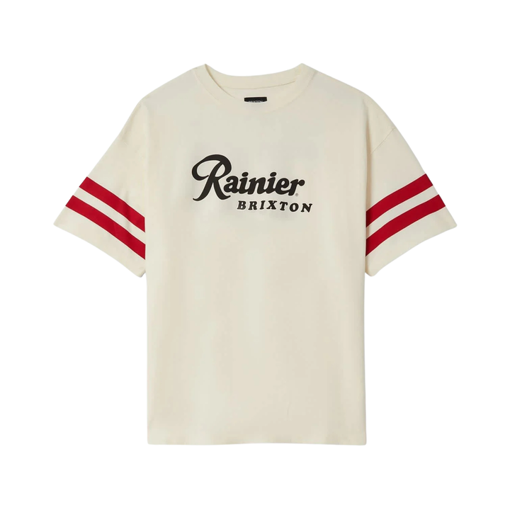 BRIXTON - RAINIER 1878 S/S OVERSIZED TEE  - NATURAL -