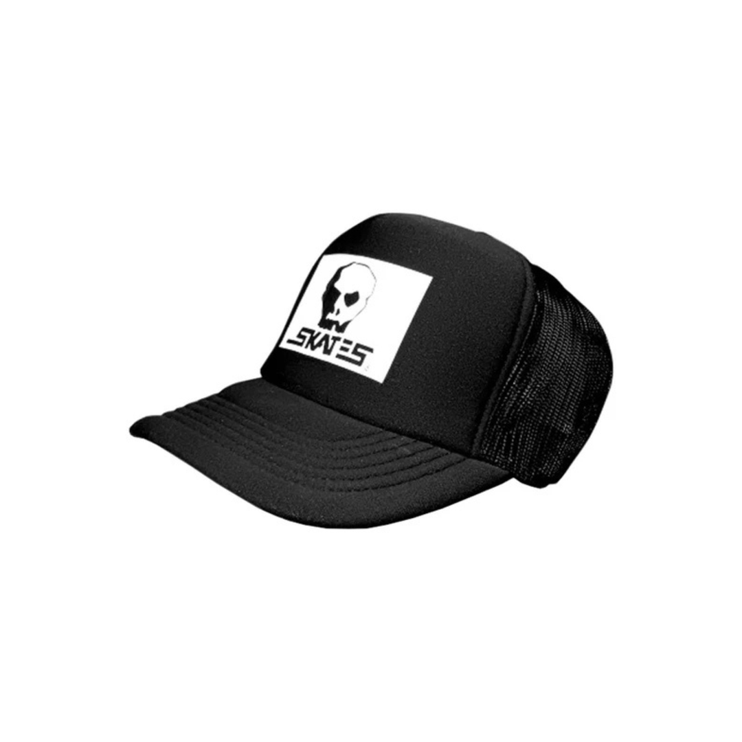 SKULL SKATES - MESH CAP HORSE BOX LOGO BLACK