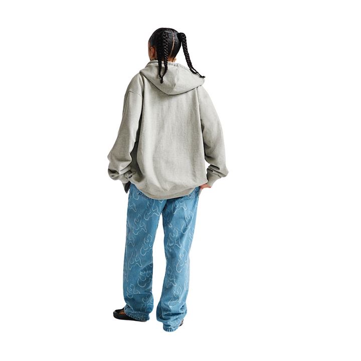 VANS - SPILT FULL ZIP HOODIE - CEMENT HEATHER