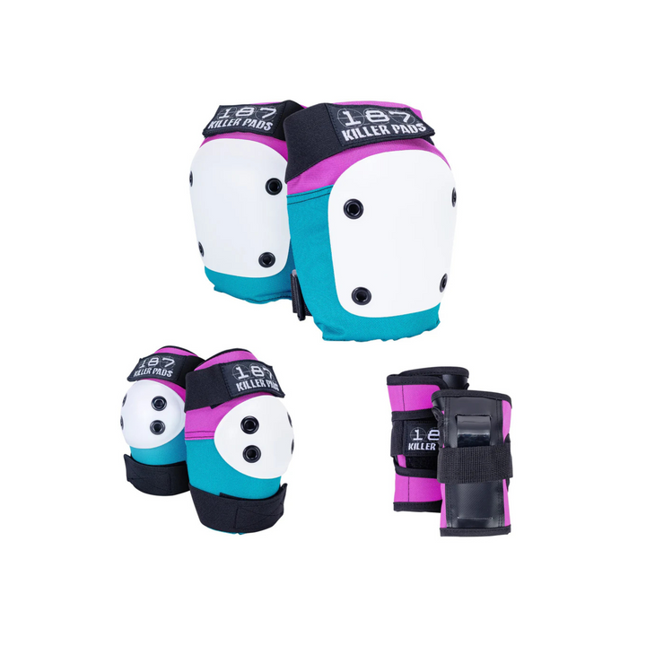 187 - JUNIOR SIX PACK - PINK/TEAL