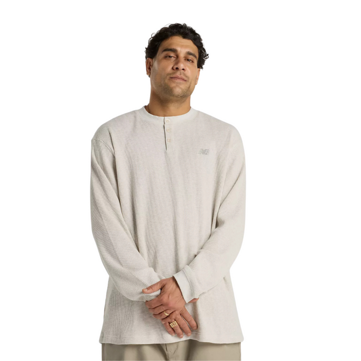 NEW BALANCE - WAFFLE KNIT L/S HENLEY - OTH