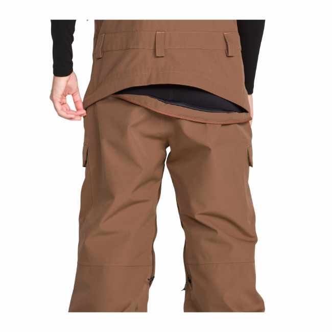 VOLCOM - CRESTON 3D STRETCH BIB - DESERT TAUPE - 26/27 -