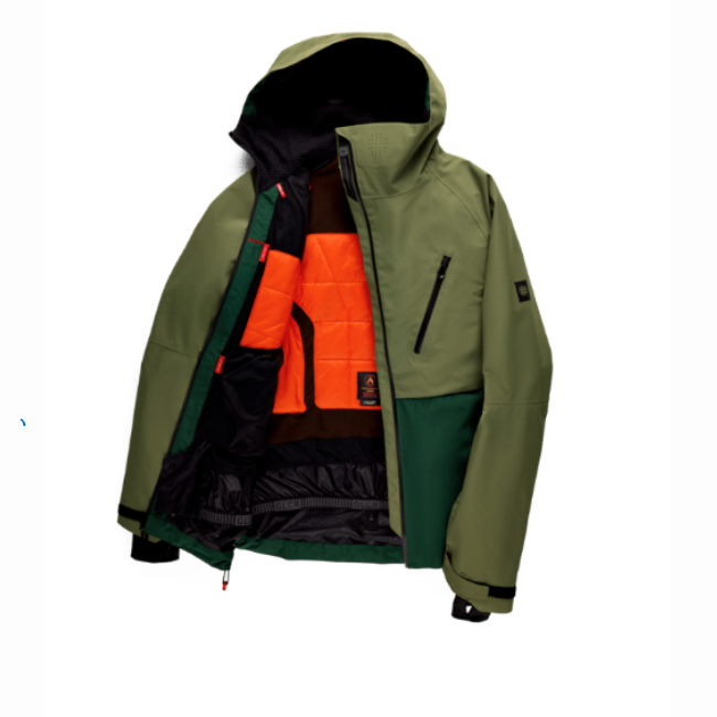 686 - MENS HYDRA THERMAGRAPH JA - FATIGUE GREEN COCKETLORBLOCK - 26/27