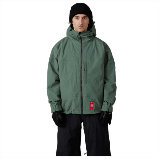 686 - MENS DOJO SHELL JACKET - FADED GREEN CRINKLE - 26/27