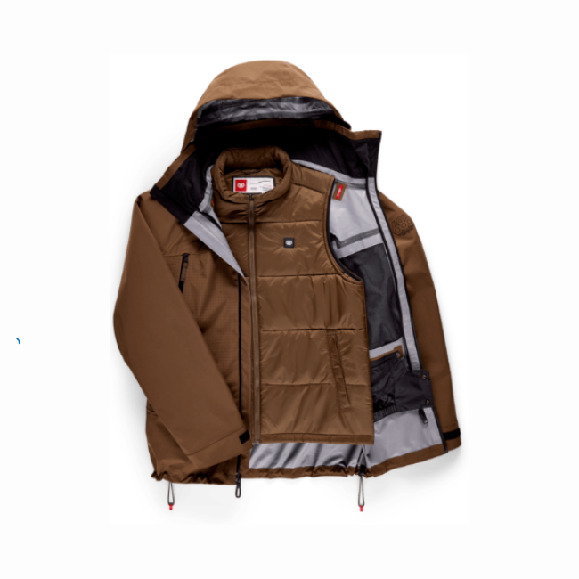 686 - MENS SMARTY 3-IN-1 RODEO 3L JACKET - DARK EARTH - 26/27