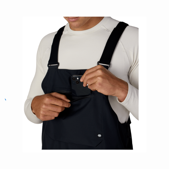 686 - MENS LOCKUP SHELL BIB - BLACK - 26/27