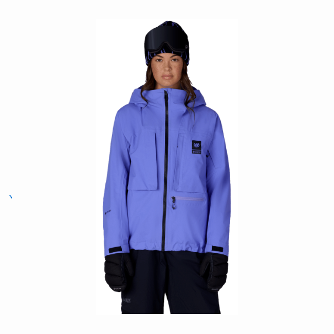 686 - WOMENS GORE-TEX SCHEME THERMAGRAPH JACKET - ALPENGLOW BLUE - 26/27