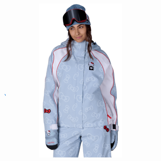 686 - WOMENS HELLO  KITTY LIL BOW JACKET - DENIM - 26/27