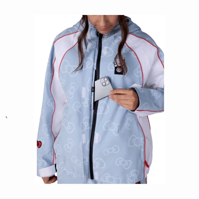 686 - WOMENS HELLO  KITTY LIL BOW JACKET - DENIM - 26/27