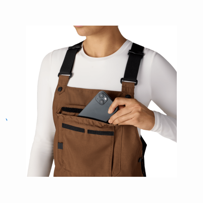 686 - WOMENS BLACK MAGIC INSULATED BIB - DARK EATH DOBBY - 26/27