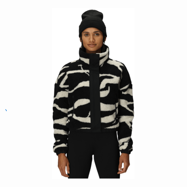 686 - WOMENS OUTPOST SHERPA JACKET - BLACK VAPORS  -