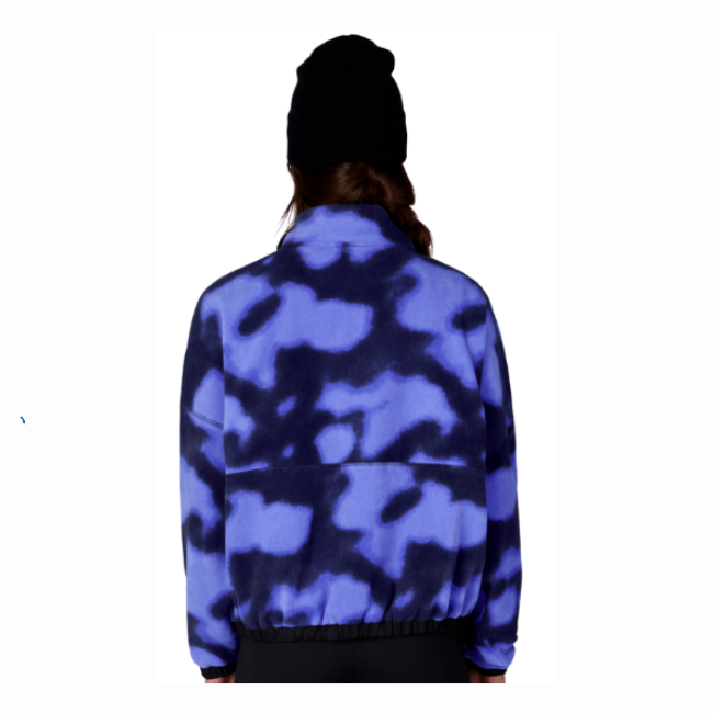 686 - WOMENS CHIMAY FLEECE ANORAK - ALPENGLOW BLUE DARK SKIES - 26/27